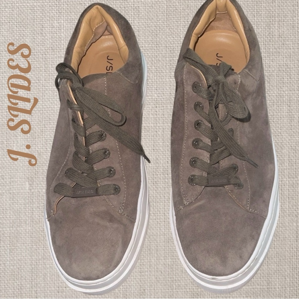 J SLIDES 𝐁𝐑𝐎𝐖𝐍  LACE UP SNEAKERS